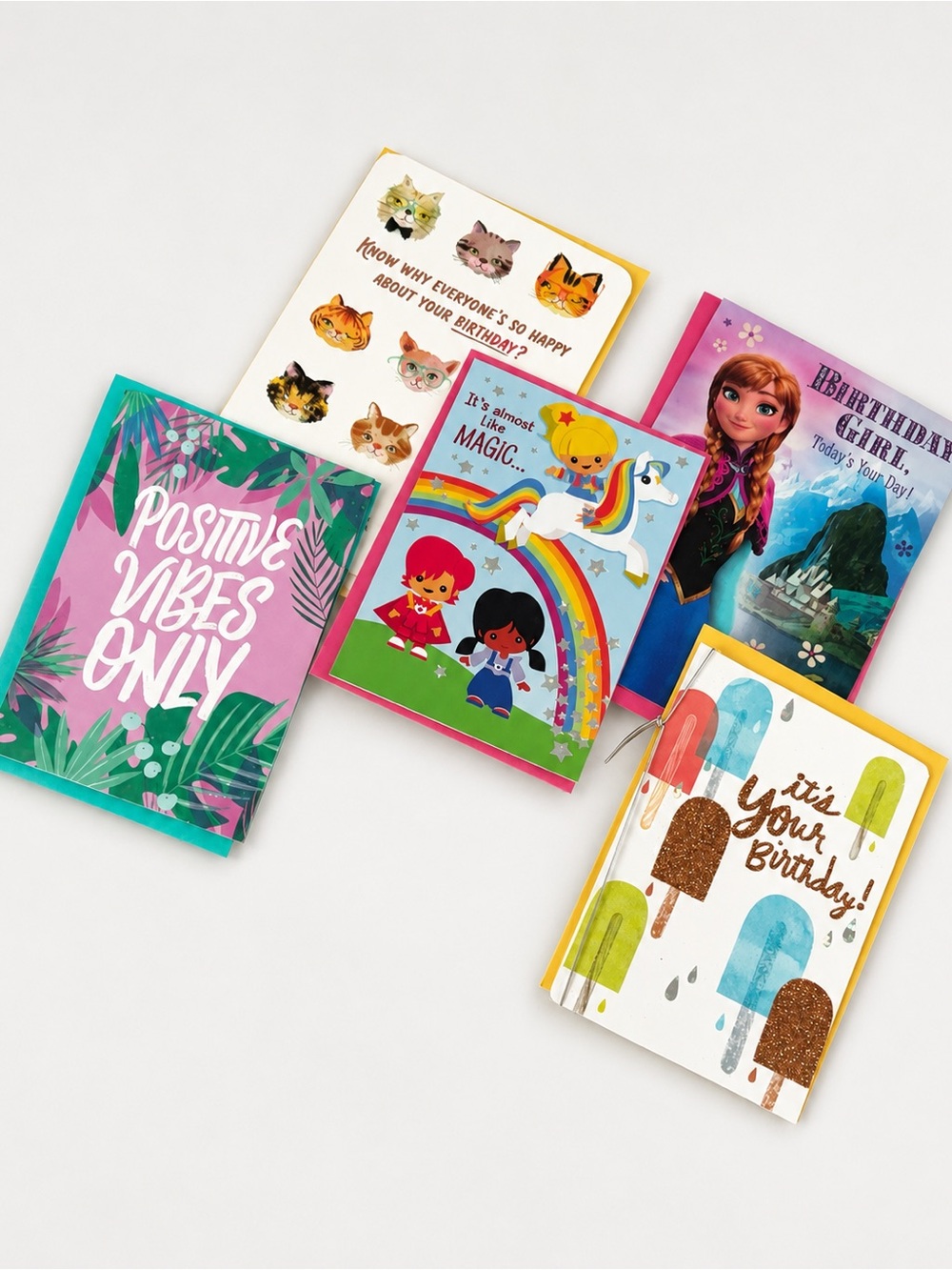5 New Birthday Greeting Card Bundle